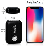 Eyelash Fan Mini Lash Fan for Eyelash Extension Portable Lash Fan Dryer Handheld Rechargable USB Eyelash Fan with 3 Adjustable Speed Cooling Air Fan Eyelash Extension Application (Black)