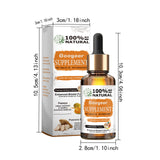 The image features a box and bottle of Googear Papaya Supplement, with a smiling woman wearing a white bra. The packaging is predominantly orange and white with an image of papaya fruit and leaves.