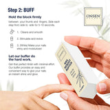 Secret Nail Care Kit - Japanese Nail Buffer and Shine Kit - Strengthening & Shining - Spa-Quality Manicure - Organic Ingredients - Long-Lasting Shine - Easy & Safe - W/Cuticle Care Serum - 1Pk