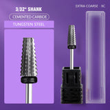 Ceramic Tungsten Carbide Nail Drill Bit Rotate Burr Milling Nail Cutter Bits Electric Drill Machine for Manicure Pedicure Tools