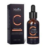 Mabox Vitamin C 20% serum bottle and packaging on a white background