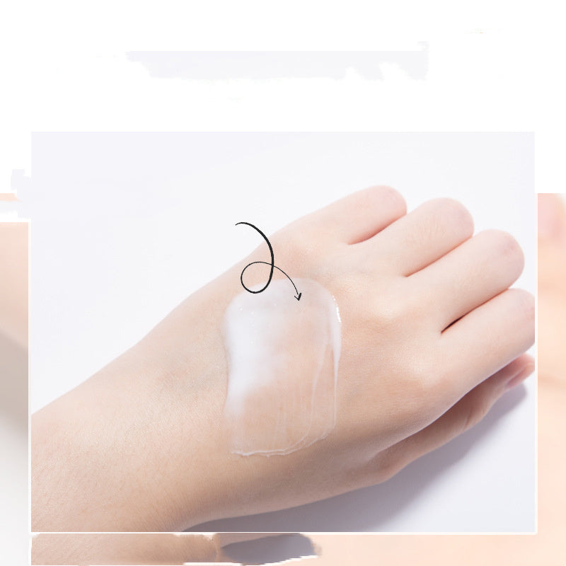 Transparent adhesive patch on a person's foot against a white background