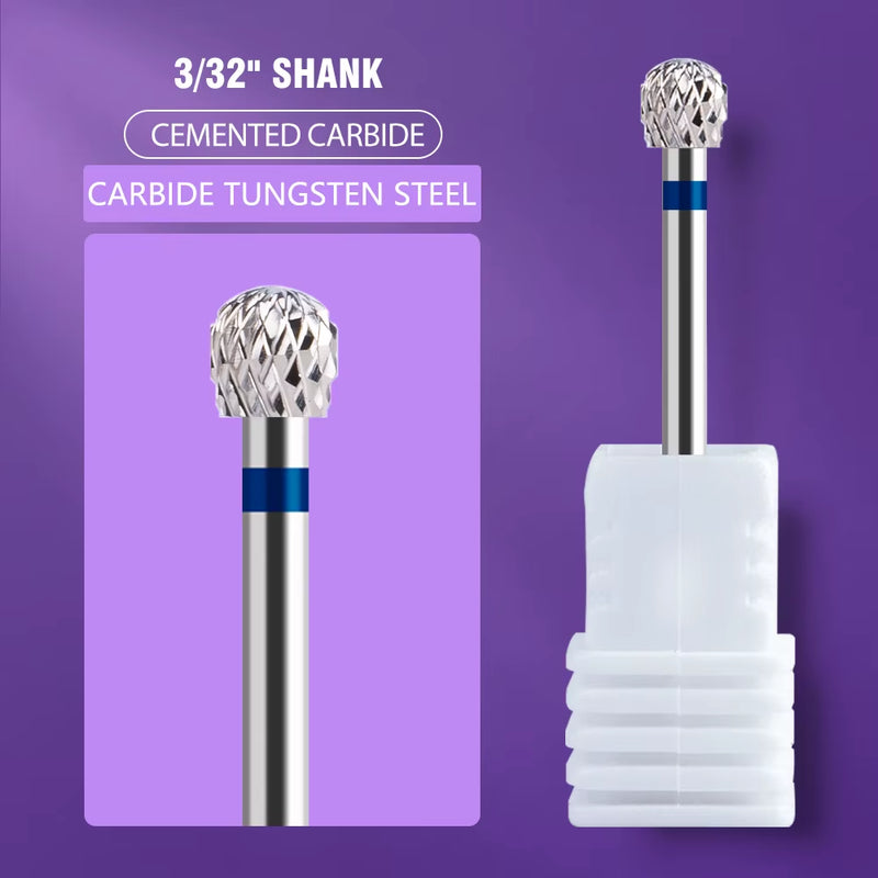 Ceramic Tungsten Carbide Nail Drill Bit Rotate Burr Milling Nail Cutter Bits Electric Drill Machine for Manicure Pedicure Tools
