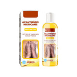 Acanthosis Nigricans peeling oil packaging and bottle on a white background