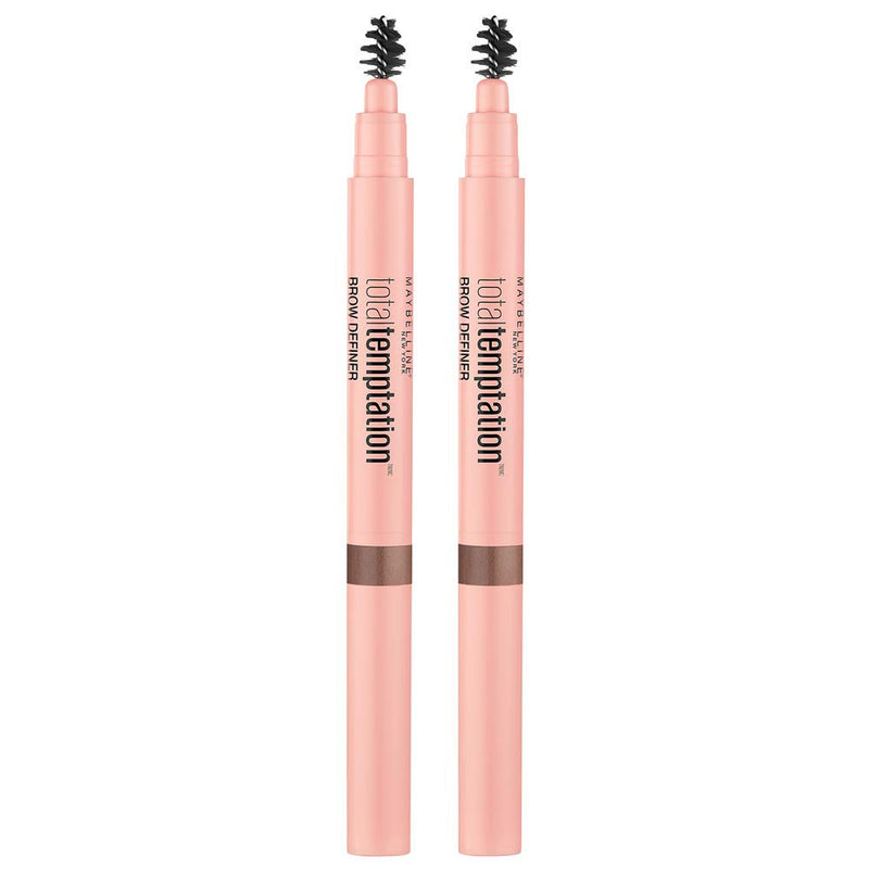 Total Temptation Eyebrow Definer Pencil, Soft Brown, 2 Count