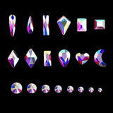 12 Types of 600 Crystal AB Diamonds + 2500 Flat Rhinestones Mix 20 Styles Flatback DIY Crafts Rhinestone Crystals 3D Ornament‌S Flat Back Stones Set +Tweezers + Drill Pen