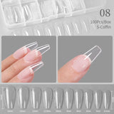 Press on Nail Art False Nails Fake Nails Coffin Gel Nails Extension System Full Cover Short Nail Soft Gel Tips Accessories Tool