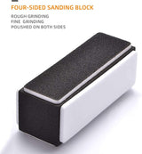 Nail File Kit  Professional Manicure Pedicure Set Nail Files and Buffers Cuticle Nipper and Pusher Emery Board Grooming Kit Perfect Manicure Kit for Women (Black)