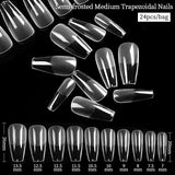 Press on Nail Art False Nails Fake Nails Coffin Gel Nails Extension System Full Cover Short Nail Soft Gel Tips Accessories Tool