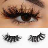 False Eyelashes 25Mm Lashes Wispy Long 8D Mink Lashes Dramatic Volume Fluffy Eye Lashes Pack for Women 7Pairs Soft Reusable Fake Eyelashes