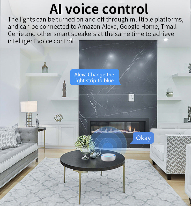 Led Light Source RGBCCT 5W Smart Small Spotlight GU10 Voice Control