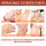 Illustrations of various body parts with text indicating their applicability and benefits.