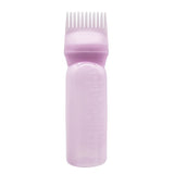 3 Color Salon Hair Oil Applicator Bottle Professional Hairdressing Dyeing Comb Bottles Barbershop Hairdresser Coloring Supplies