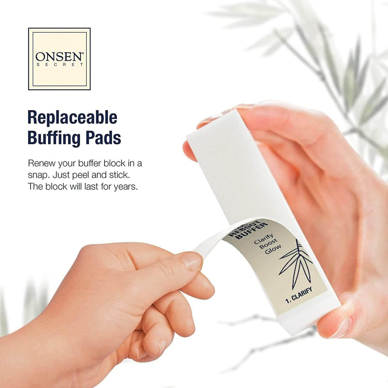 Secret Nail Care Kit - Japanese Nail Buffer and Shine Kit - Strengthening & Shining - Spa-Quality Manicure - Organic Ingredients - Long-Lasting Shine - Easy & Safe - W/Cuticle Care Serum - 1Pk