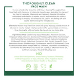 Thoroughly Clean Face Wash with Tea Tree Oil, Castile Soap and Coconut Oil - Organic Facial Cleanser for Sensitive and Oily Skin, Vegan & Cruelty-Free, 32 Fl Oz
