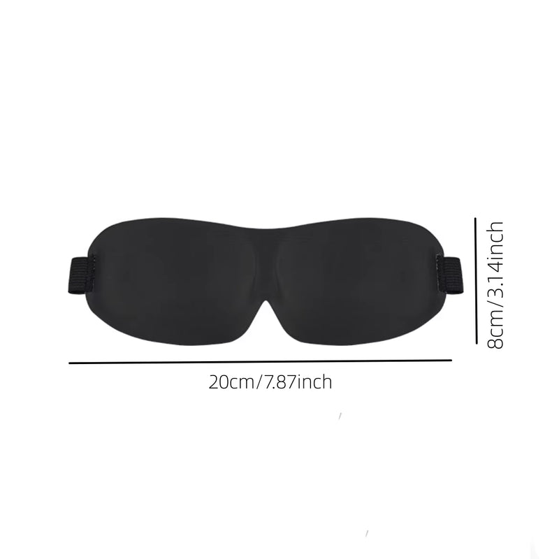 3D Contoured Sleep Mask 100% Light Blocking Eye Mask Ultra-Soft Skin-Friendly Material Breathable Eye Cover for Rest Travel Yoga