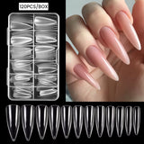 Press on Nail Art False Nails Fake Nails Coffin Gel Nails Extension System Full Cover Short Nail Soft Gel Tips Accessories Tool