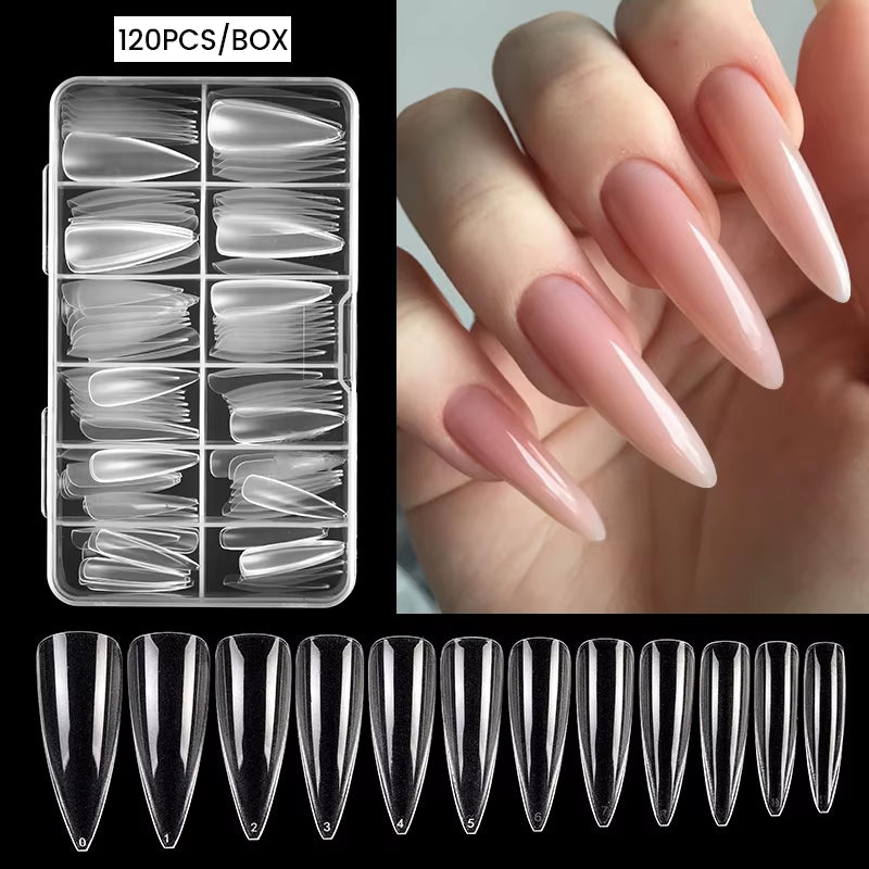 Press on Nail Art False Nails Fake Nails Coffin Gel Nails Extension System Full Cover Short Nail Soft Gel Tips Accessories Tool