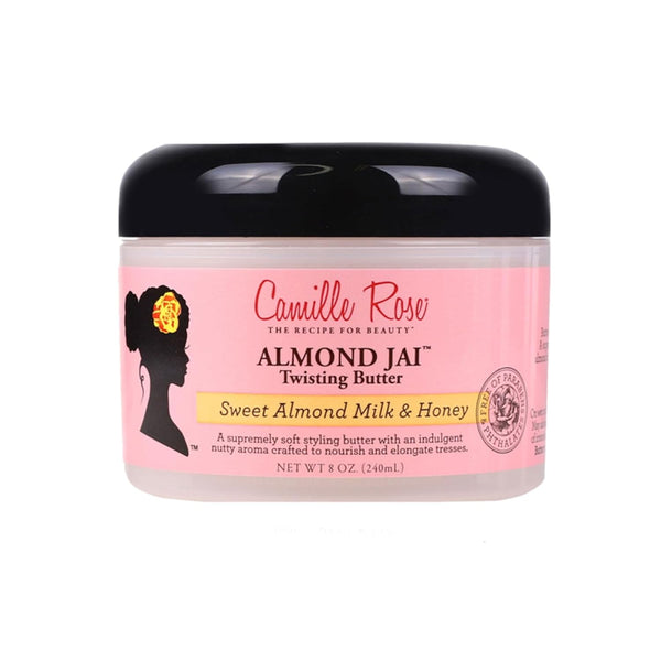 Almond Jai Twisting Hair Styling Butter, with Aloe and Honey, to Soften Smooth and Moisturize, for All Hair Types, 8 Oz
