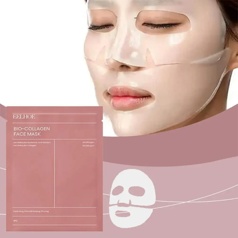 Bio-Collagen Face Mask with packaging on a white background
